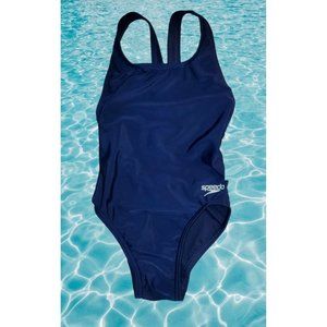 Speedo Women F Competitive Super Pro LT SuperPro One Piece Swimsuit 30 Navy NWT